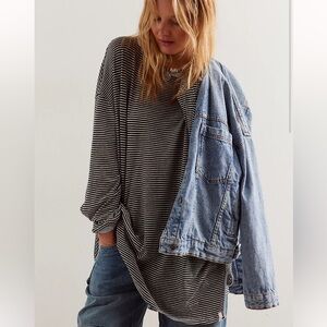 We the free Veronica striped tee